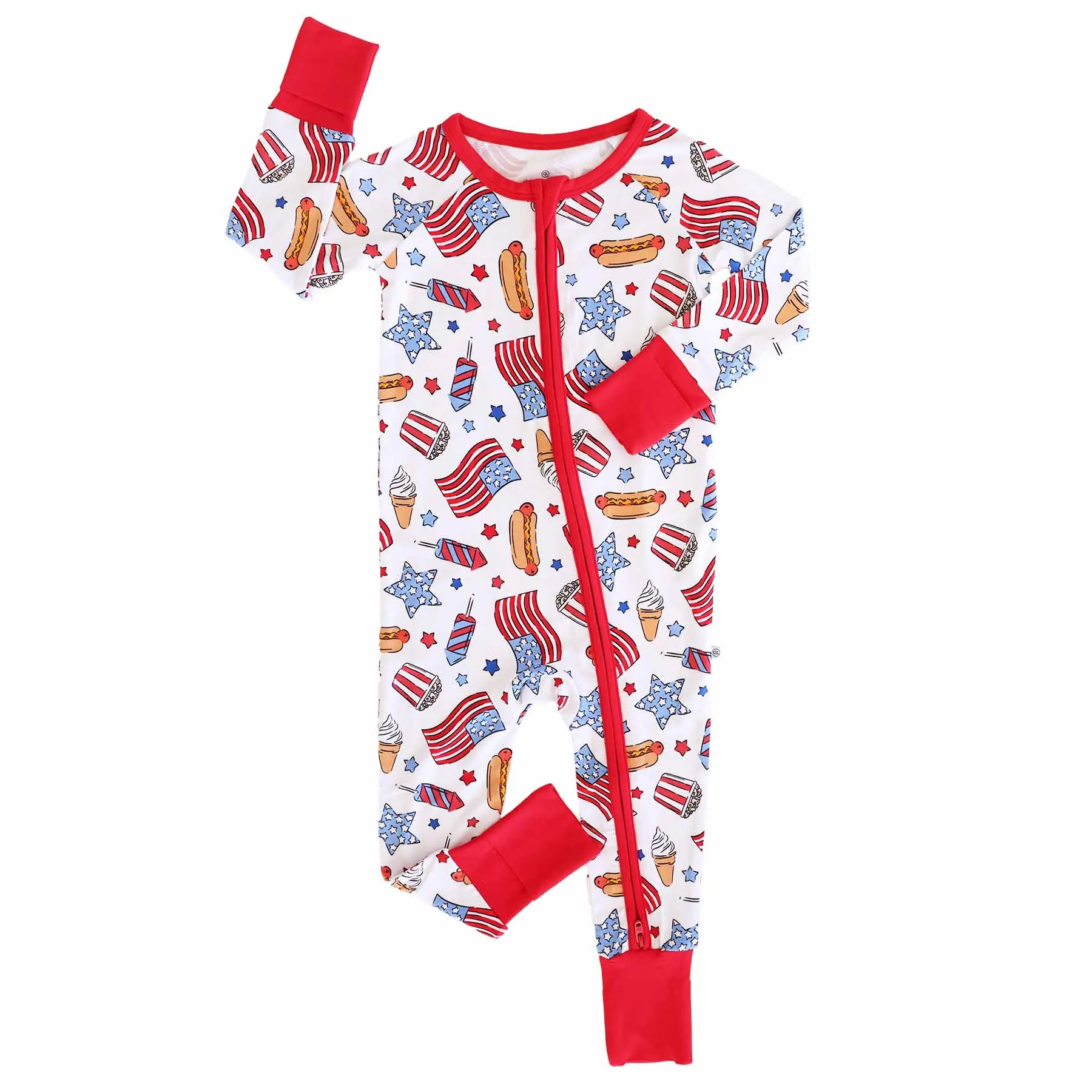 Party in the USA Convertible Zip Romper | Fireworks