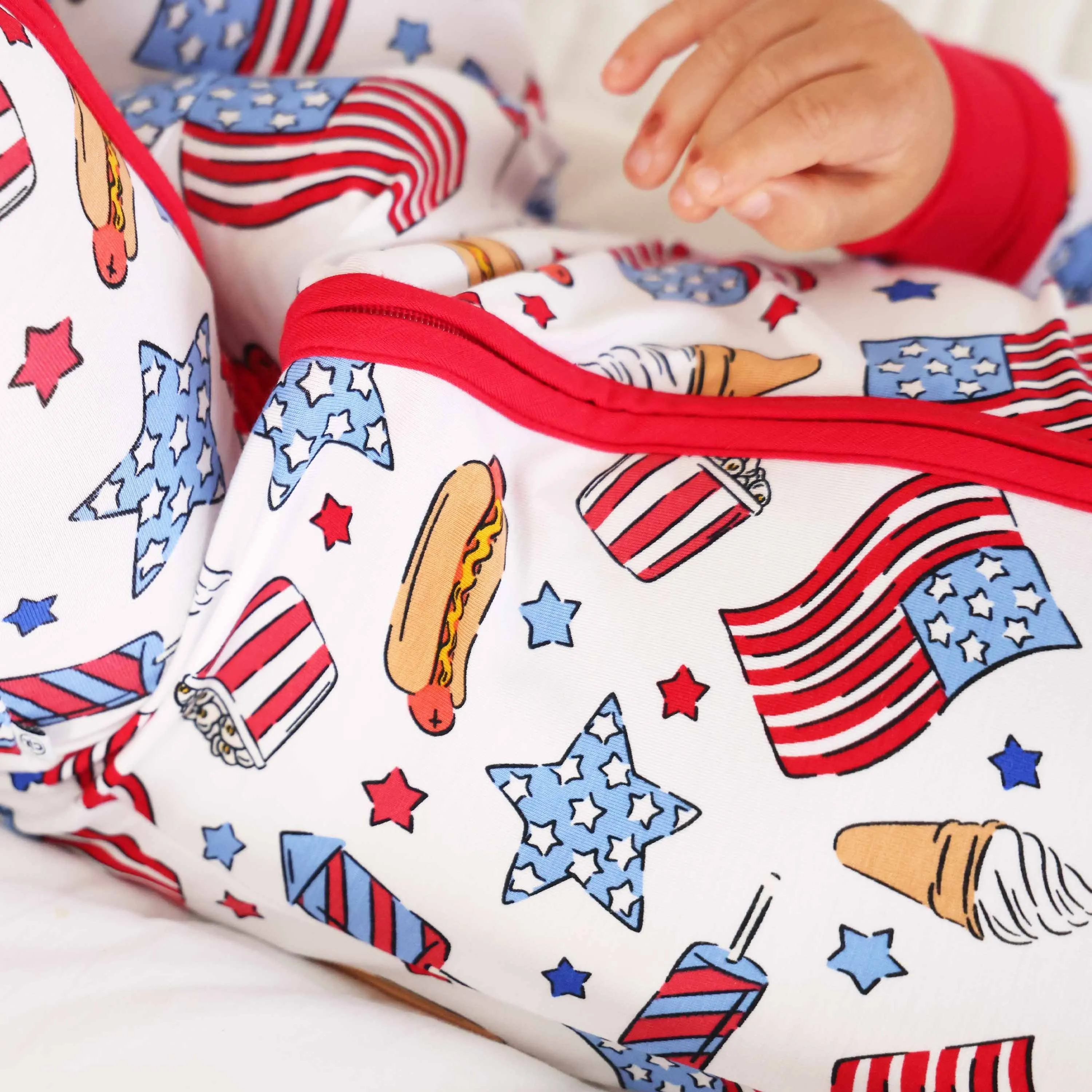 Party in the USA Convertible Zip Romper | Fireworks