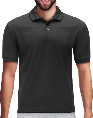 Premium Wear Men's High Moisture Wicking Polo T Shirts