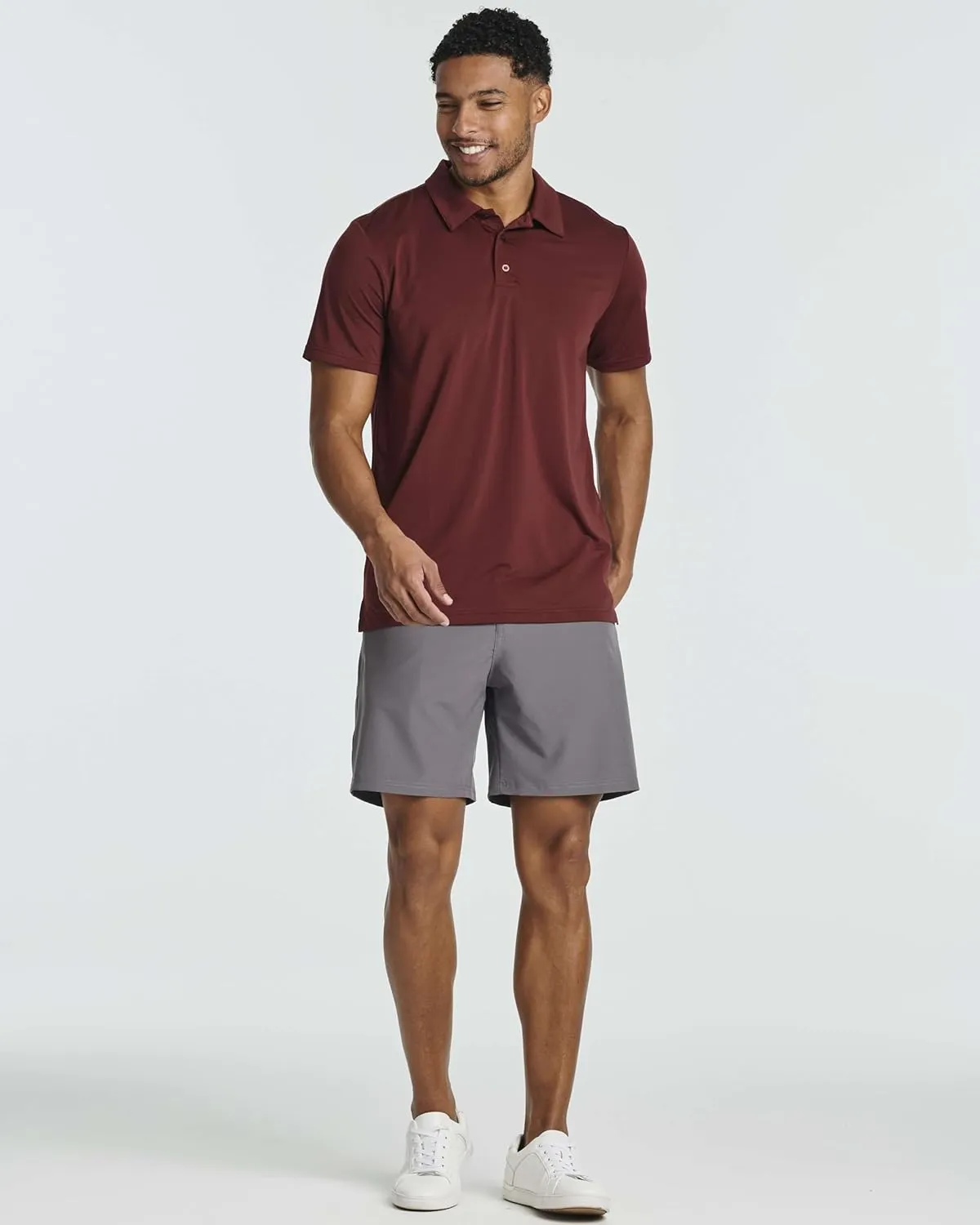 Real Essentials 3 Pack: Men's Dry-Fit Short Sleeve Polo Shirt - Performance Golf Moisture Wicking (Available in Big & Tall)