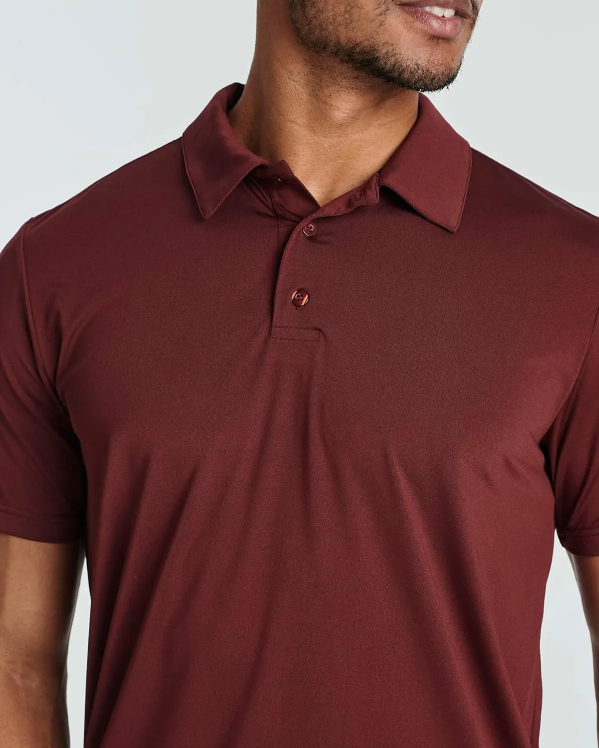 Real Essentials 3 Pack: Men's Dry-Fit Short Sleeve Polo Shirt - Performance Golf Moisture Wicking (Available in Big & Tall)