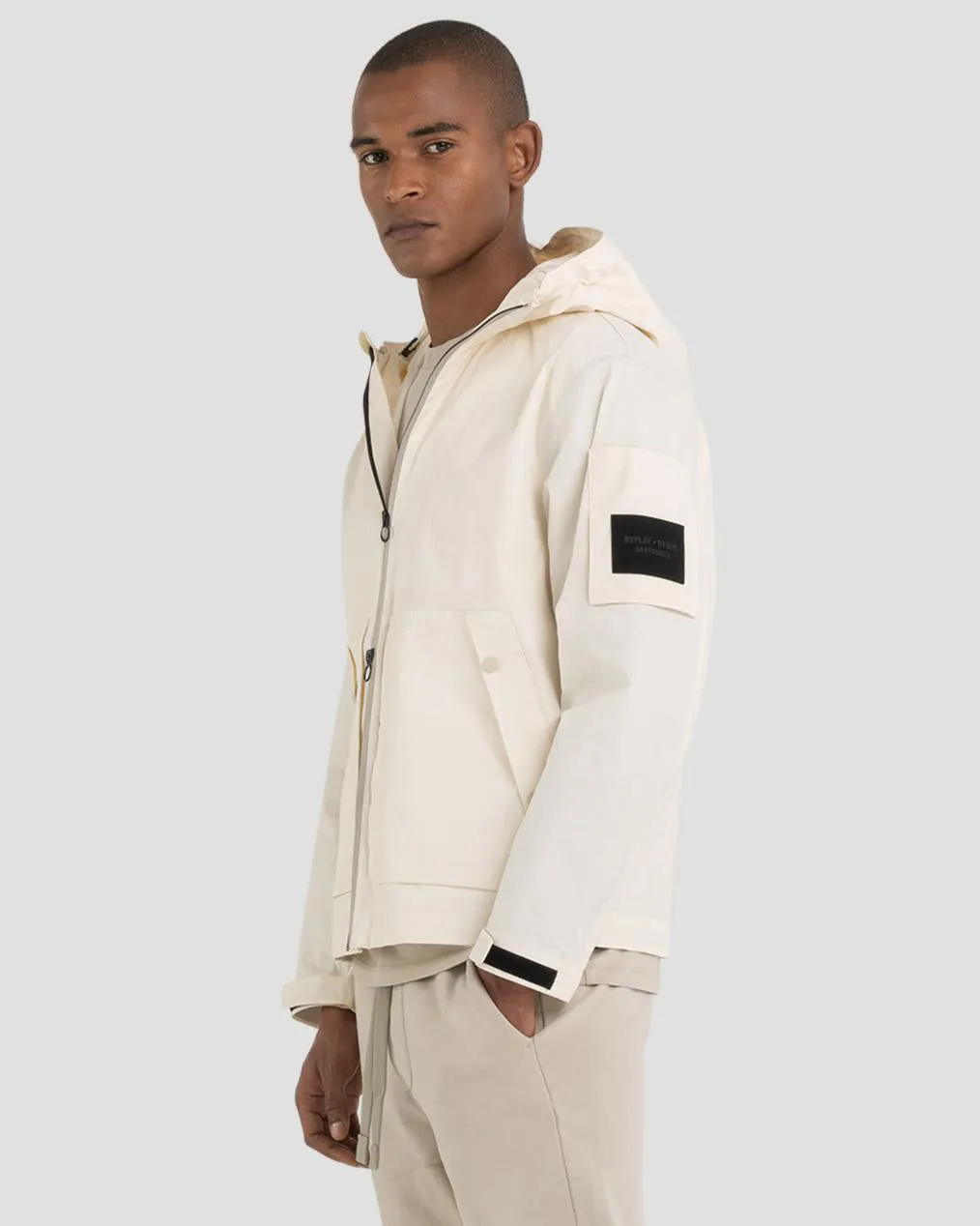 Replay Sartoriale Hooded Jacket - Butter