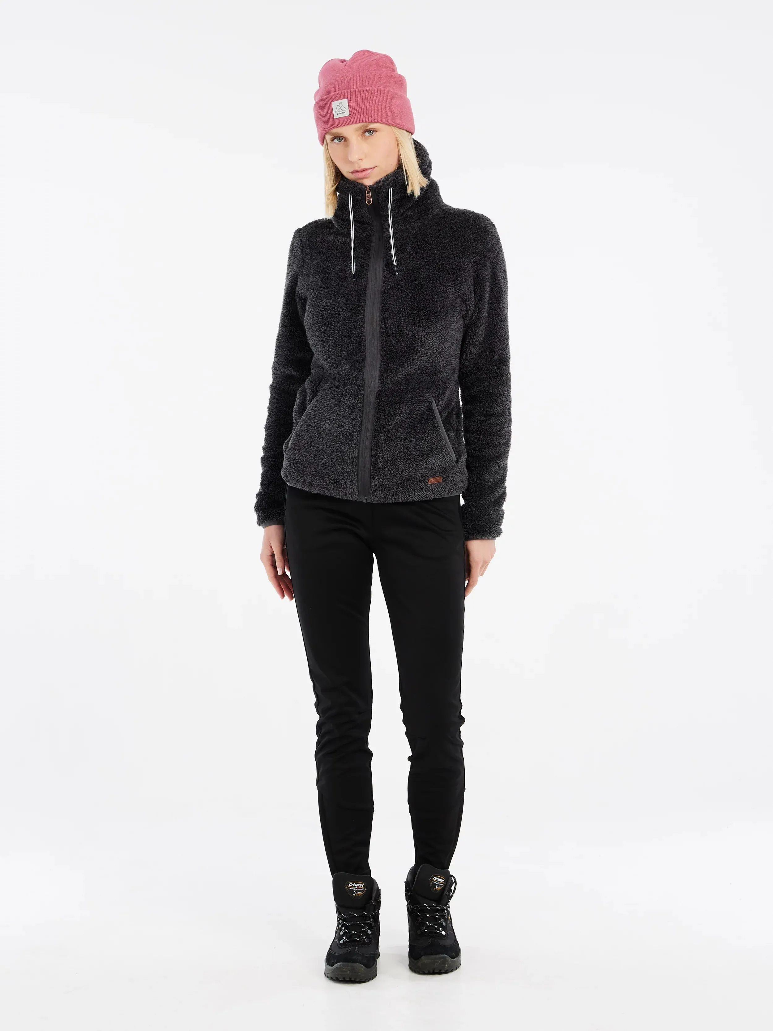 Riri Fleece zip up - Shadow Grey