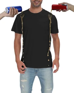 Senshomi Men's Tech T-Shirts 100% Cotton Water/Drinks-Repellent Undershirts Comfort Summer Tees (TechTee Pro E)