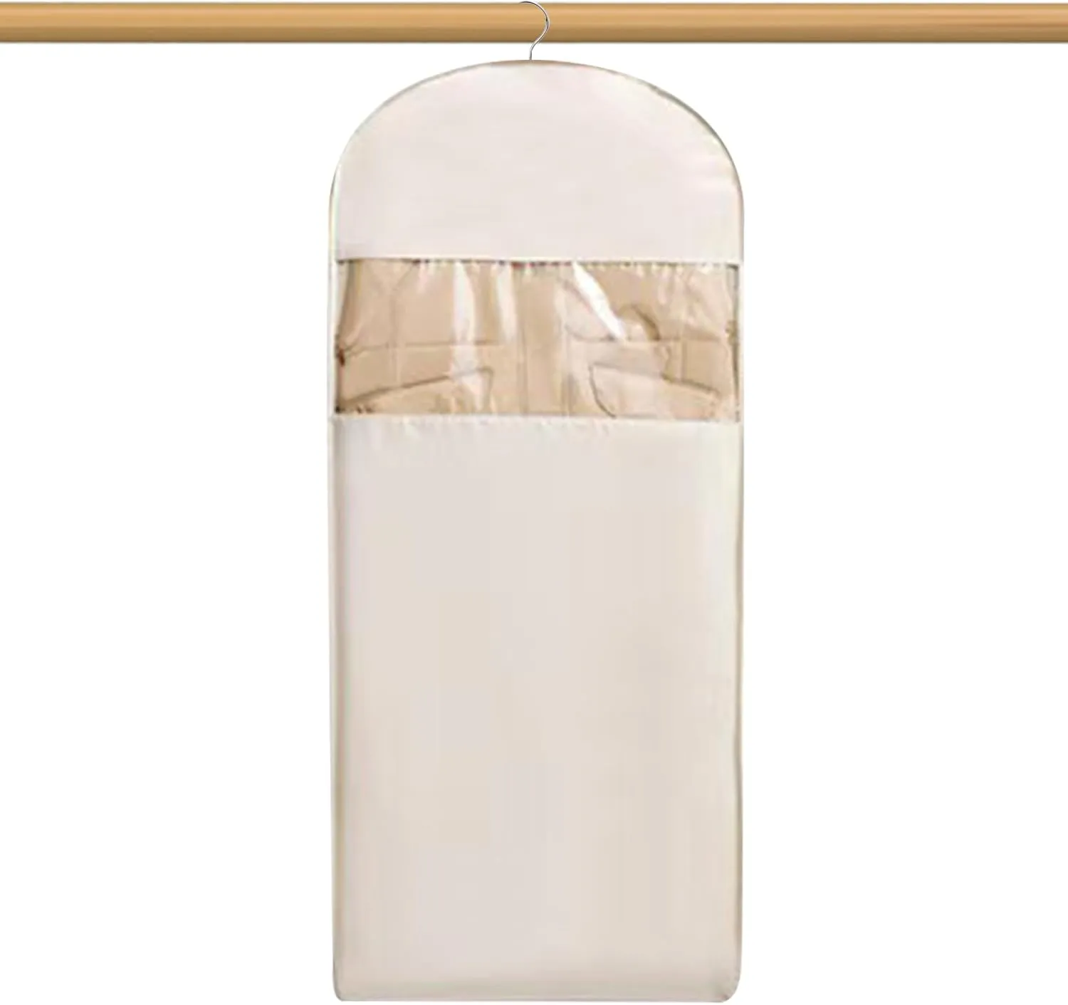 Space-Saving Garment Cover - Hangable Clothing Protector, Foldable Garment Organizer, Closet Organizer for Shared Living, Compression Bag for Seasonal Clothing with for Maximizing Storage in Small Clo