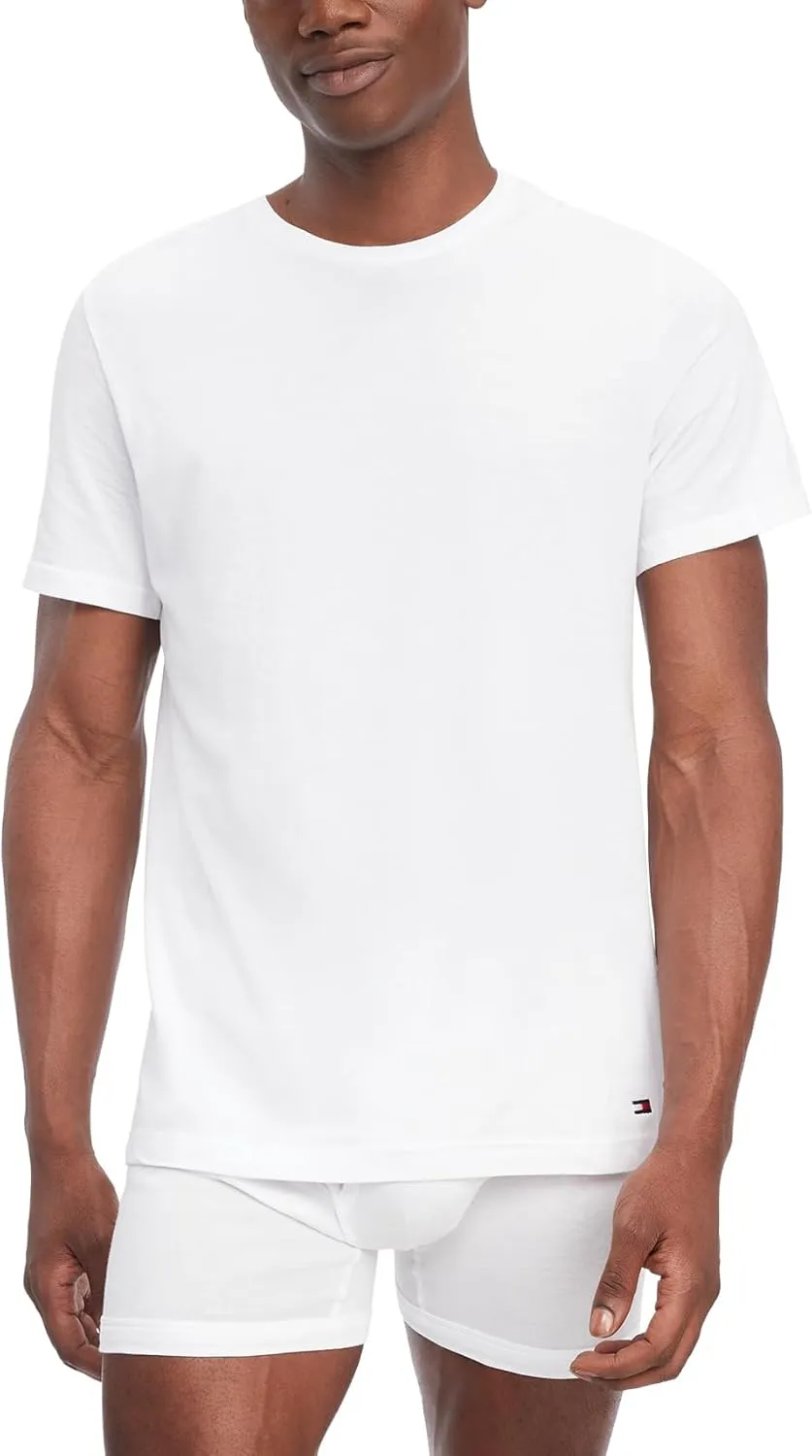 Tommy Hilfiger Men's Cotton Classics 3-Pack Crewneck Undershirts