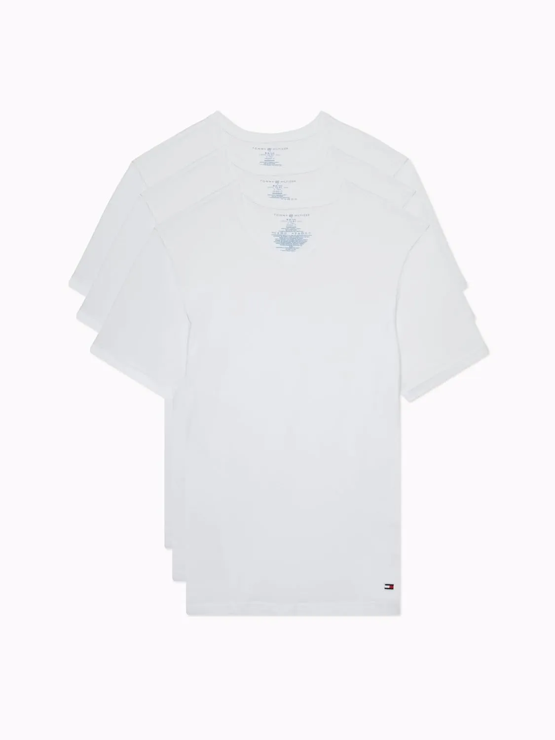 Tommy Hilfiger Men's Cotton Classics V-Neck Undershirts, 3-Pack