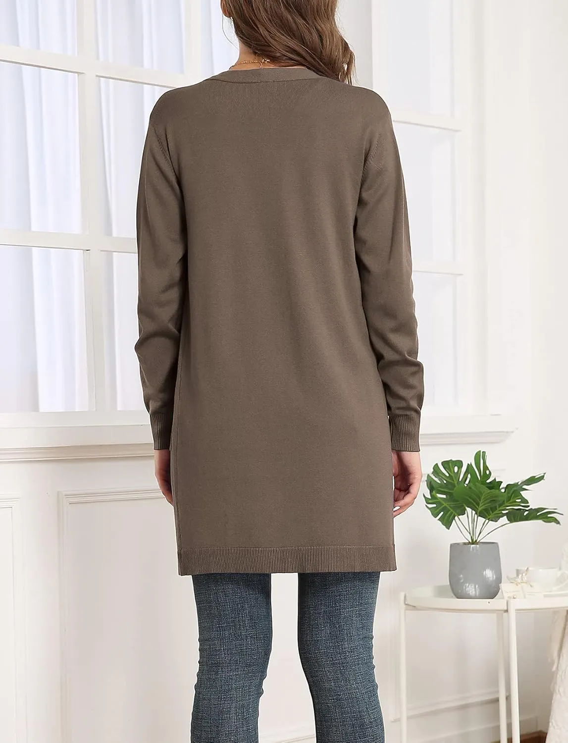 VIISHOW Women's Classic Cardigans Long Sleeve Open Front Casual Knit Cardigan Sweaters Coat Soft Outwear
