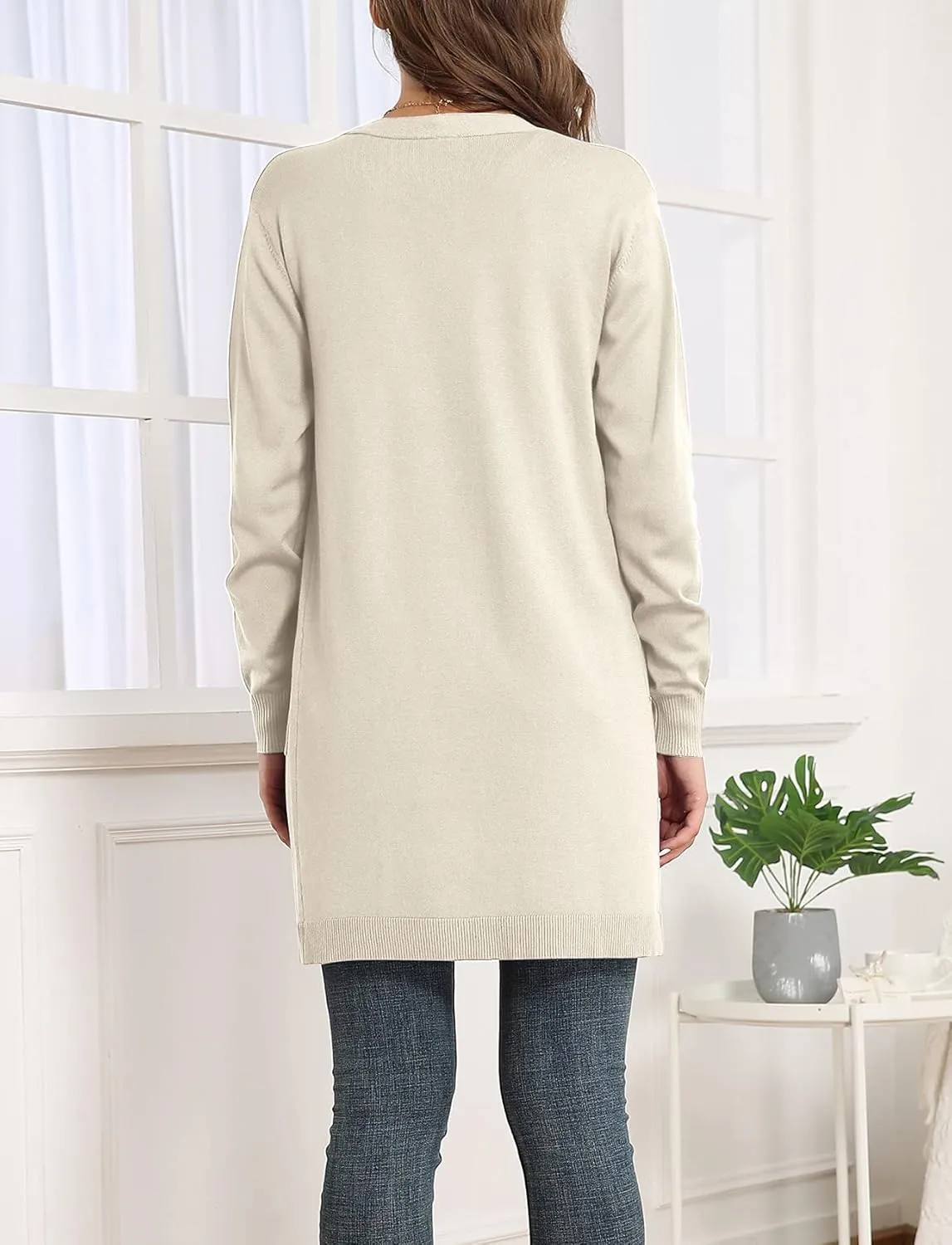 VIISHOW Women's Classic Cardigans Long Sleeve Open Front Casual Knit Cardigan Sweaters Coat Soft Outwear