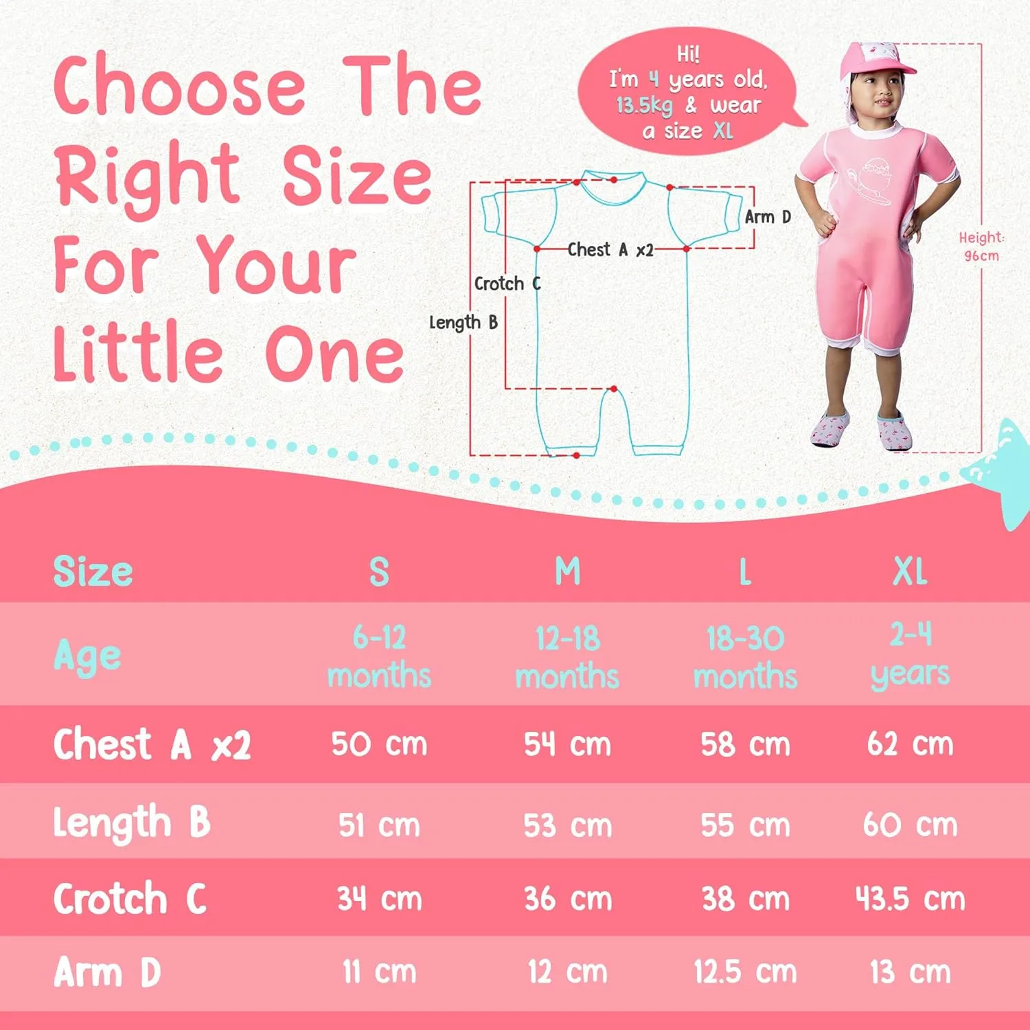Warmiebabes Baby and Toddler Swimsuit, Thermal Baby Swimsuit Made with UPF50  Neoprene, Quick-Dry Wetsuit