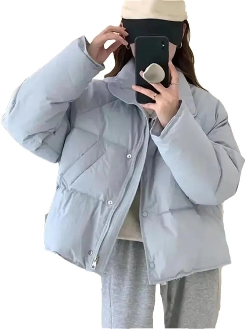 Women Parkas Short Coats Female Parka Warm Thicken Jacket Loose Cotton Padded Outwear