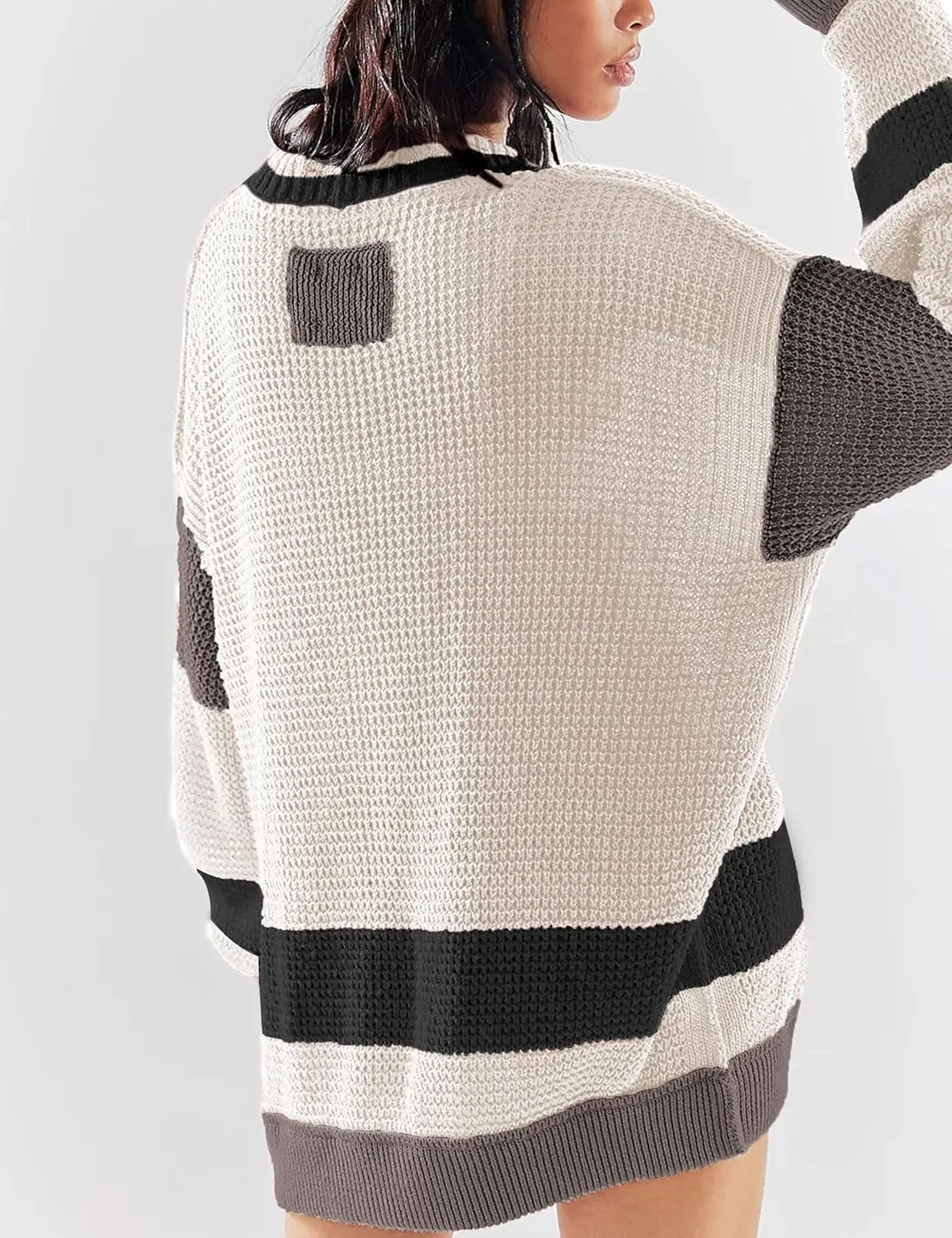 Womens Button Down Cardigan Sweaters Long Sleeve V Neck Knit Tops with Pockets