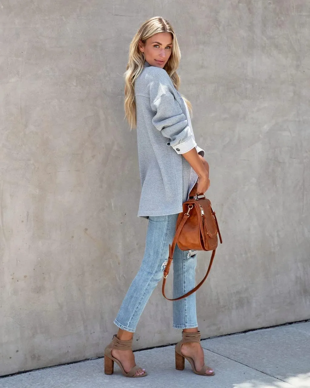 Womens Corduroy Button Down Shirts Color Block Long Sleeve Blouses Tops Jackets