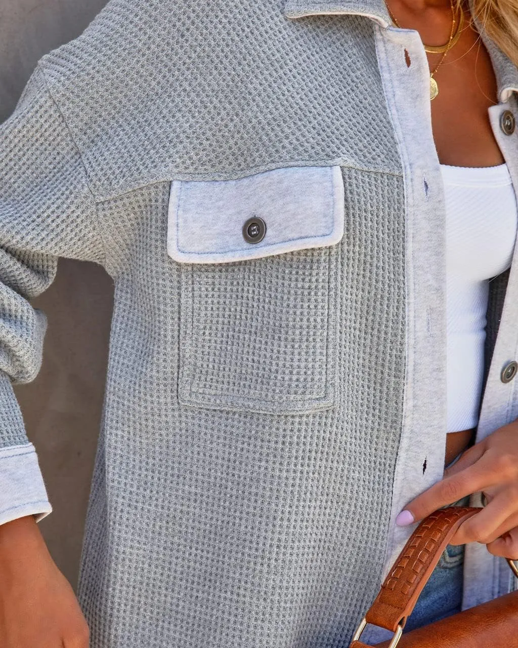 Womens Corduroy Button Down Shirts Color Block Long Sleeve Blouses Tops Jackets