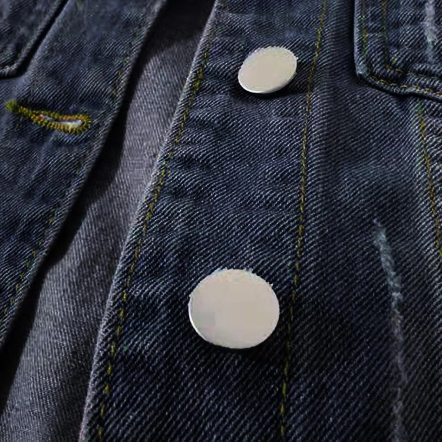 Womens Cropped Denim Jacket 3/4 Sleeve Plus Size Jean Jacket Lightweight Retro Coats