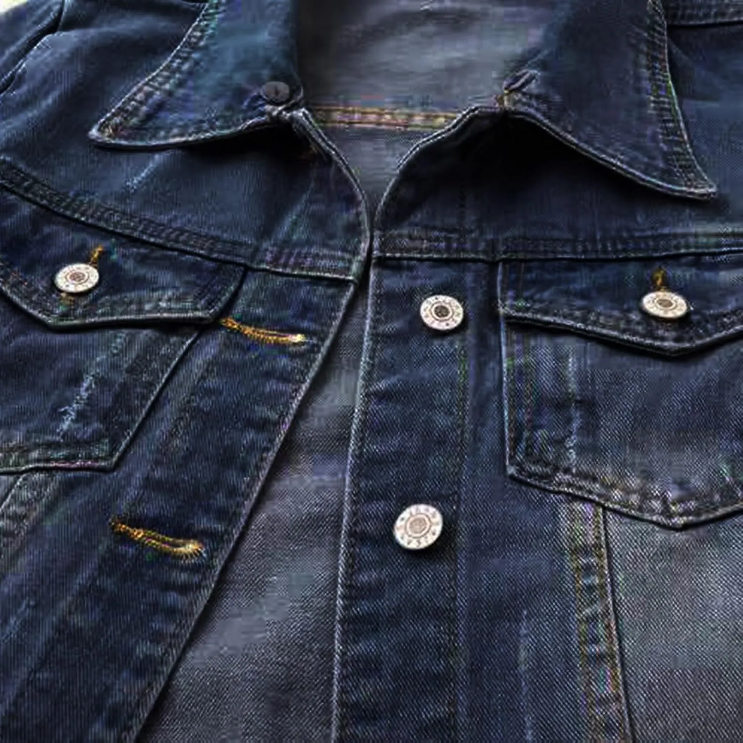 Womens Cropped Denim Jacket 3/4 Sleeve Plus Size Jean Jacket Lightweight Retro Coats