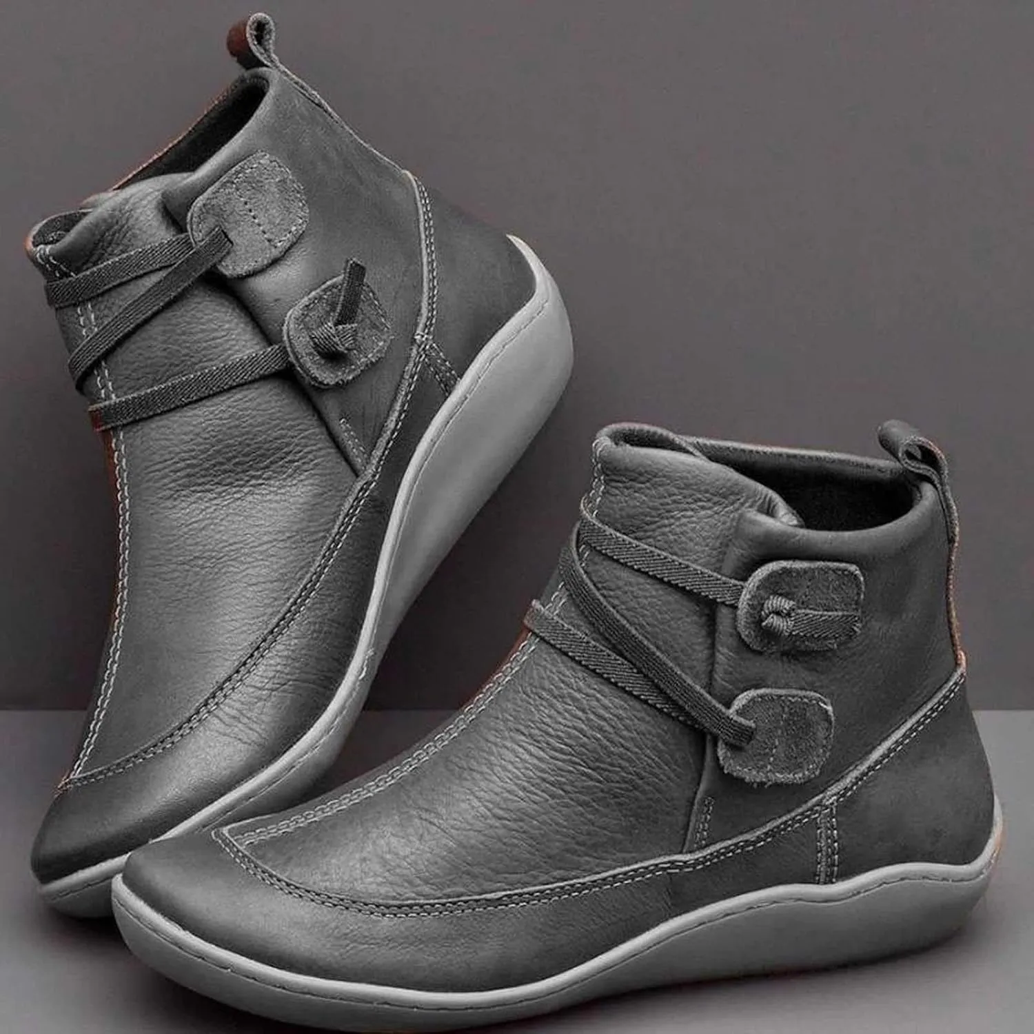 Womens Snow Boots Ankle Cowboy Booties Wide Width Womens Low Boots Ankle Steel Toe Shoes for Women Lightweight Breathable Pointed Toe Mid Heel Slip On