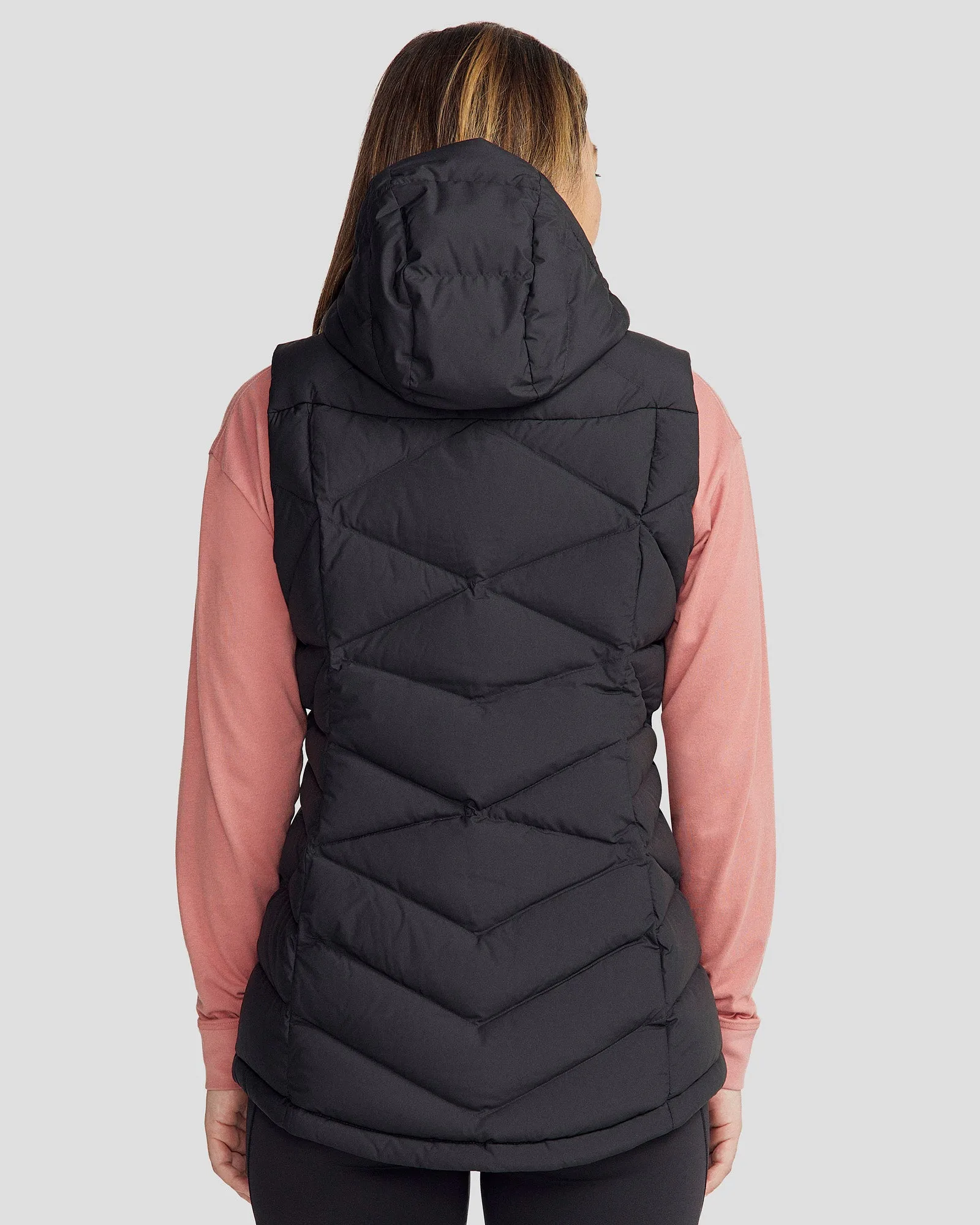 Women's Winterburn Hooded Down Vest - Black