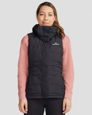Women's Winterburn Hooded Down Vest - Black