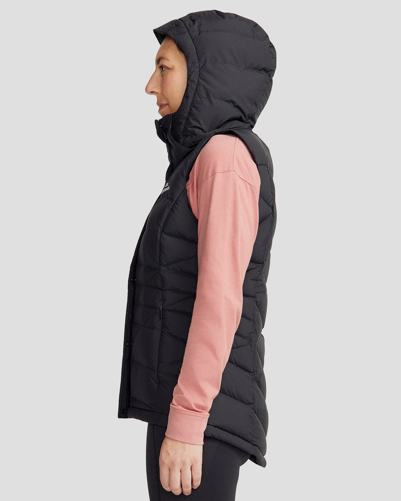 Women's Winterburn Hooded Down Vest - Black