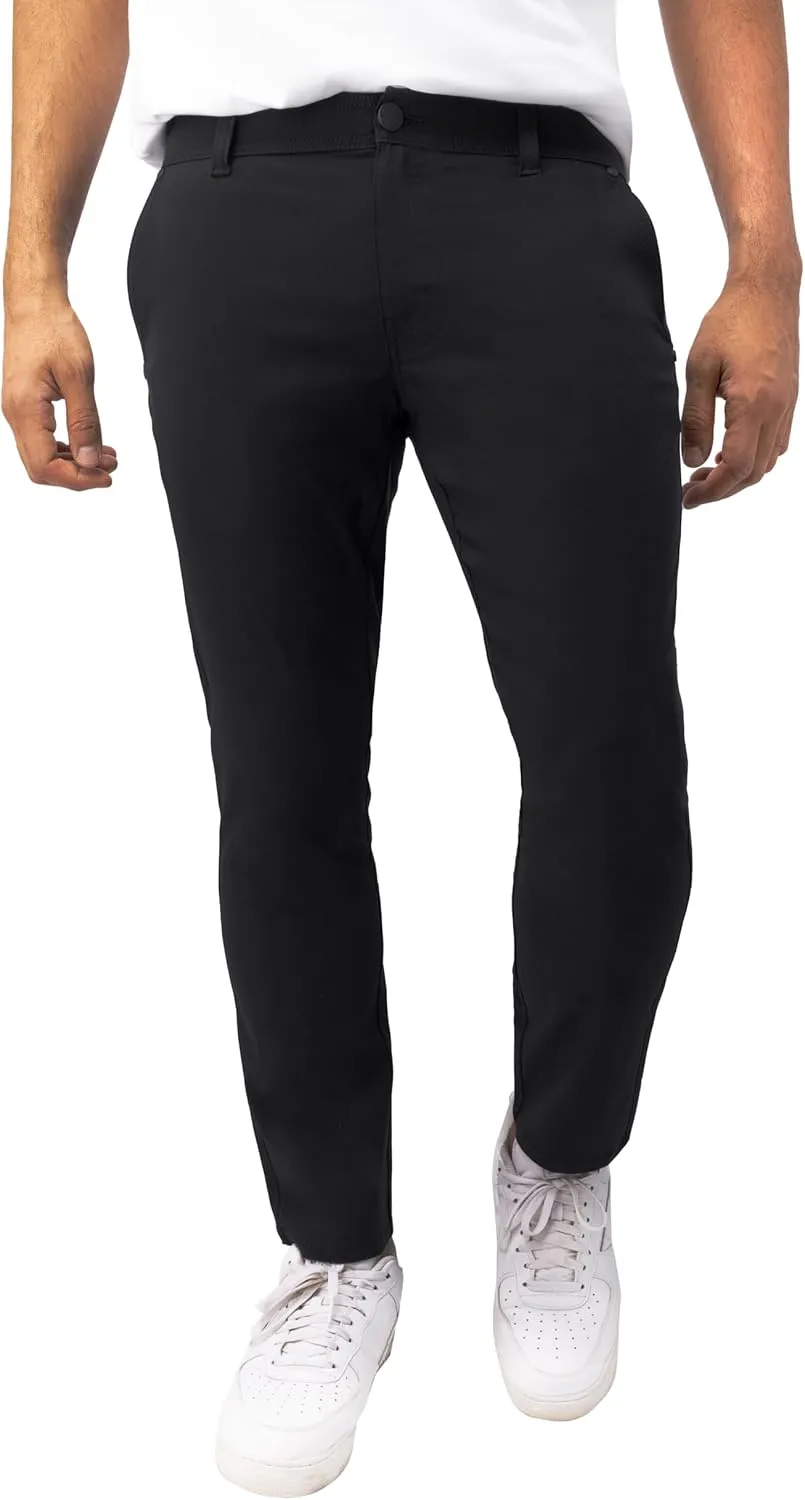 X RAY Stretch Slim Fit Golf Pants Men with Pockets - Tapered Lightweight Mens Golf Pants (Available in 30-38),