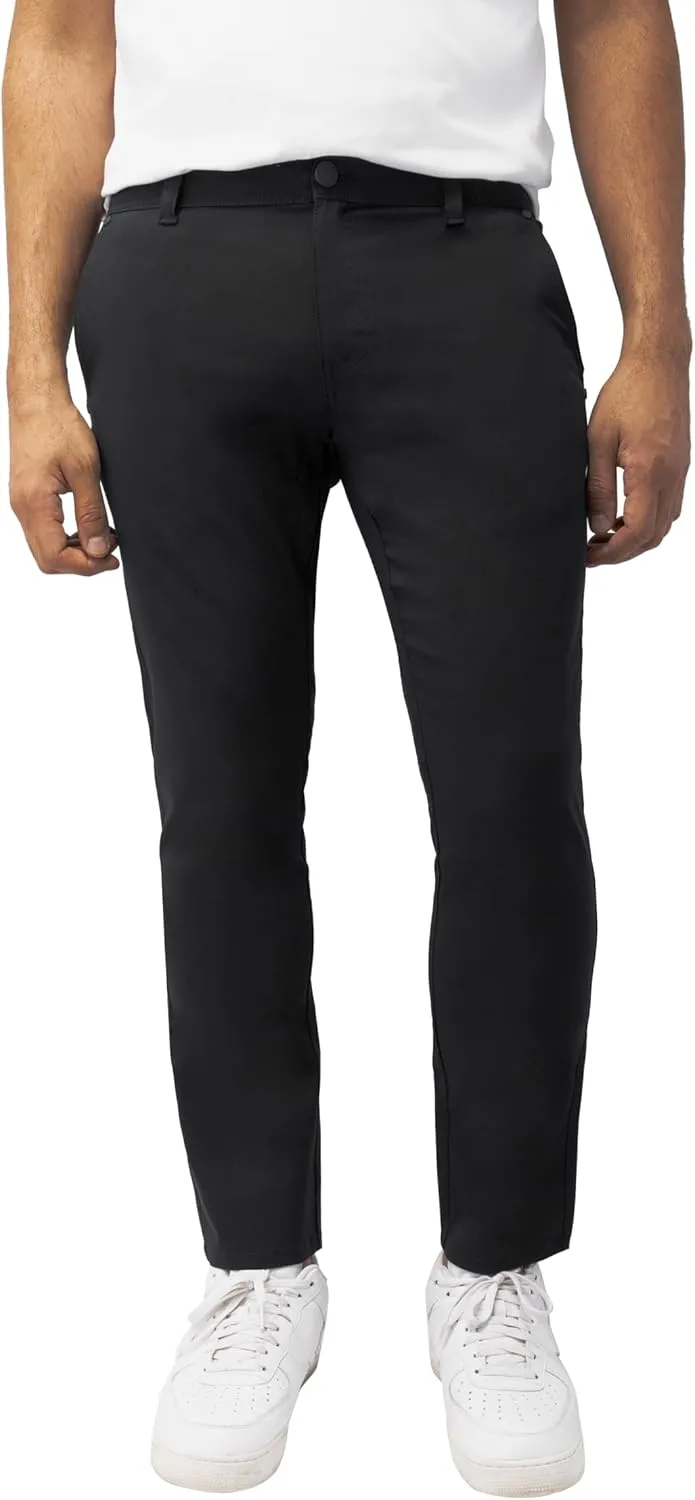 X RAY Stretch Slim Fit Golf Pants Men with Pockets - Tapered Lightweight Mens Golf Pants (Available in 30-38),