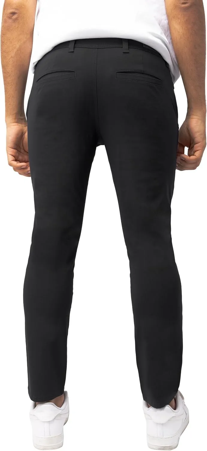 X RAY Stretch Slim Fit Golf Pants Men with Pockets - Tapered Lightweight Mens Golf Pants (Available in 30-38),
