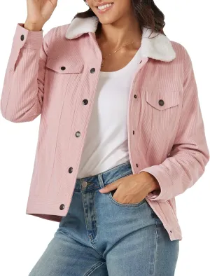YUCOLEN Corduroy Sherpa Jacket Women - Trendy Western Fleece Lined Coats Winter Warm Button Down Casual Cute Shackets 2025